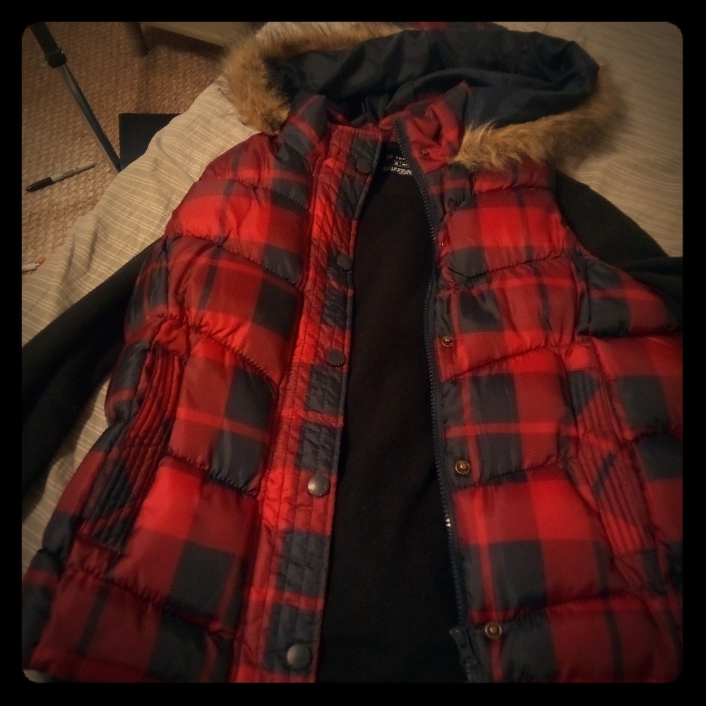 Vest and sweater